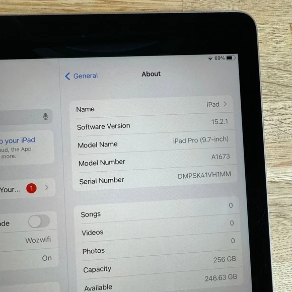 Apple iPad Pro 1st Gen. 256GB, 9.7in